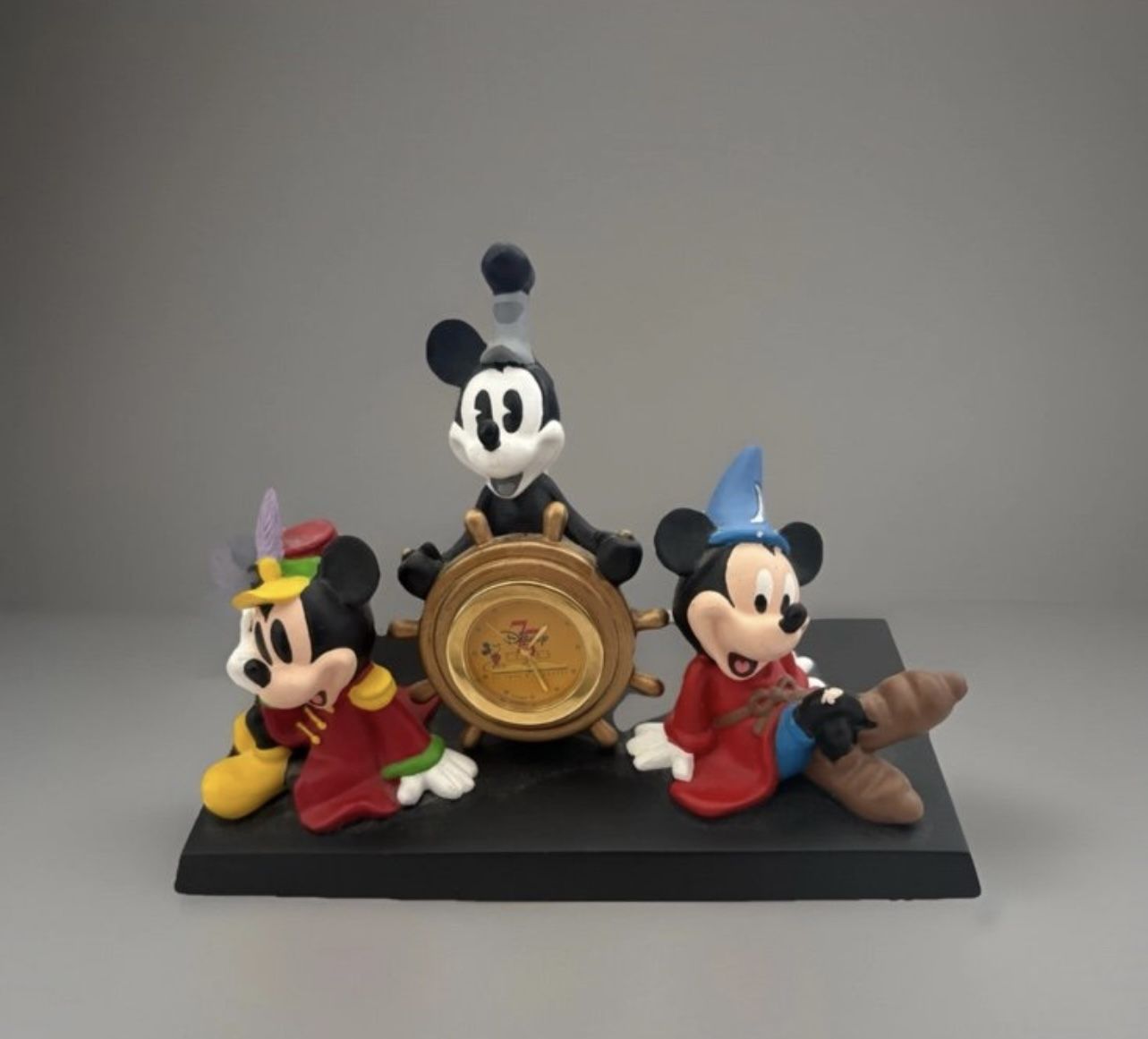 Disney Mickey Mouse Through The Years 75 Years Of Love And Laughter Desk Clock