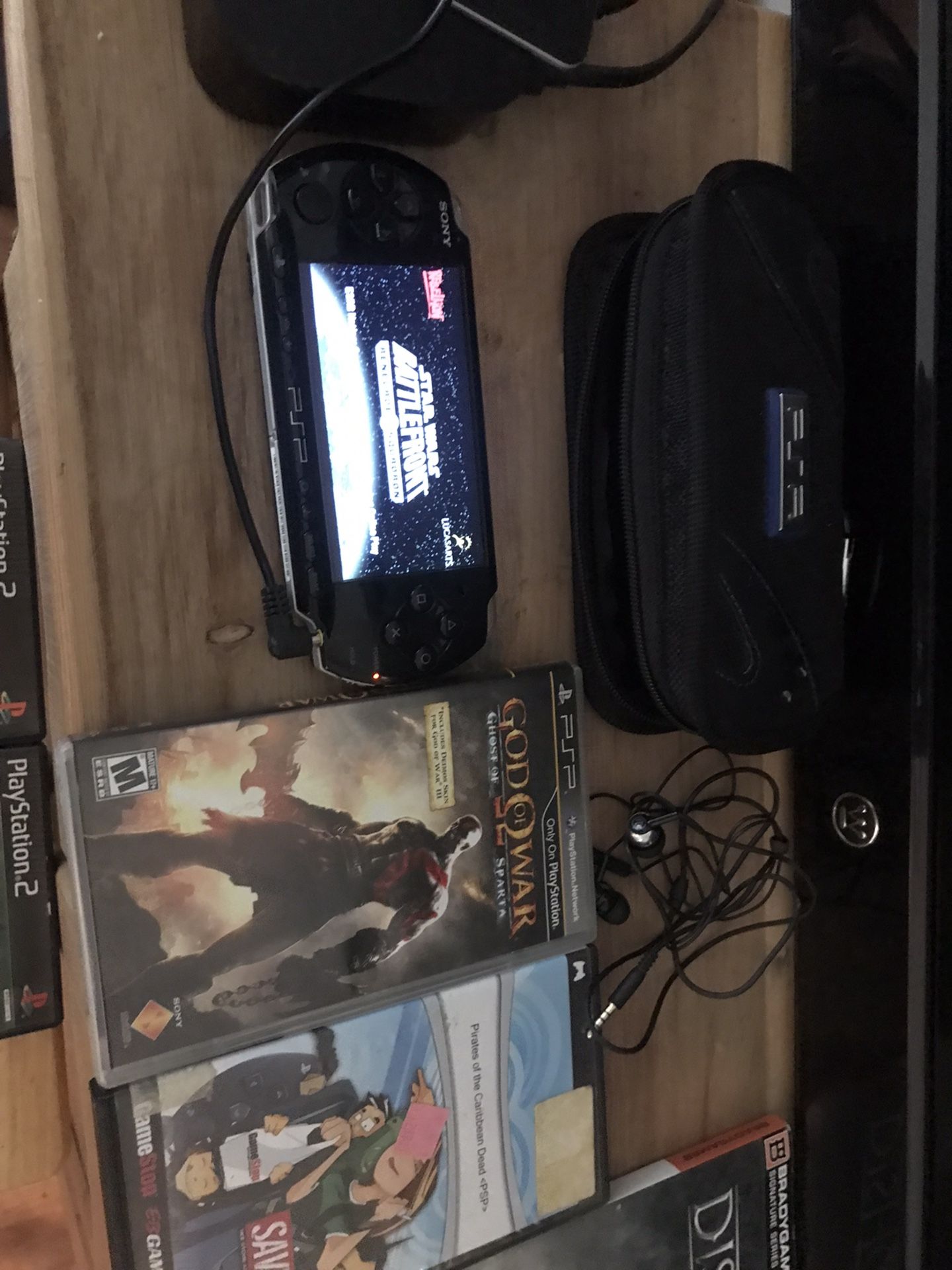 PSP Console With Ps2&3 Games Lot (PlayStation )