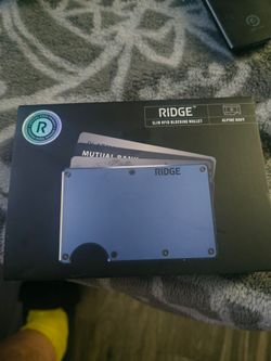 Ridge slim rfid blocking wallet apline navy