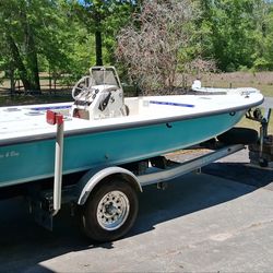 Flats And Bay 115 Johnson 19 Ft With Trailer
