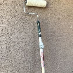 SHERLOCK WOODSTER 4-8” ft / PRO EXTENSION POLE WITH SHERLOCK ROLLER