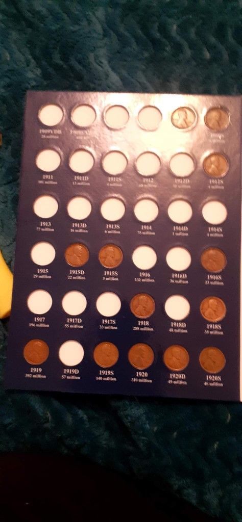 Lincoln Wheat Cents 1909-1958