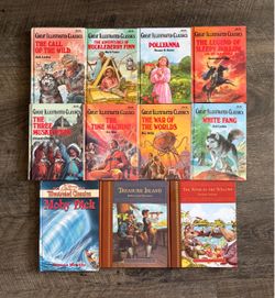GREAT ILLUSTRATED CLASSICS BOOKS ~LOT OF 11~