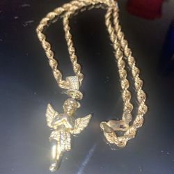 10k Gold Rope Chain 