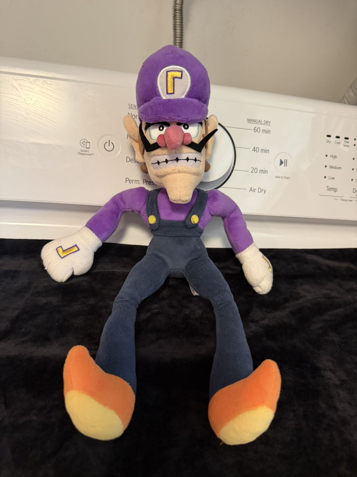 Waluigi 12 Inch Mario Bros Stuffed Animal Plush Toy