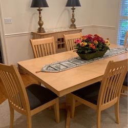 Dining Room Table With 6 Chairs And Sideboard