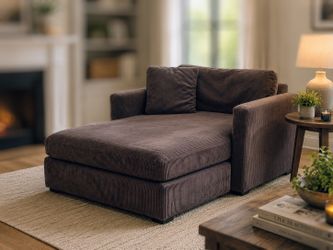 Free Delivery Today! Comfortable lounge chair couch from Kevin Charles selection. No pets