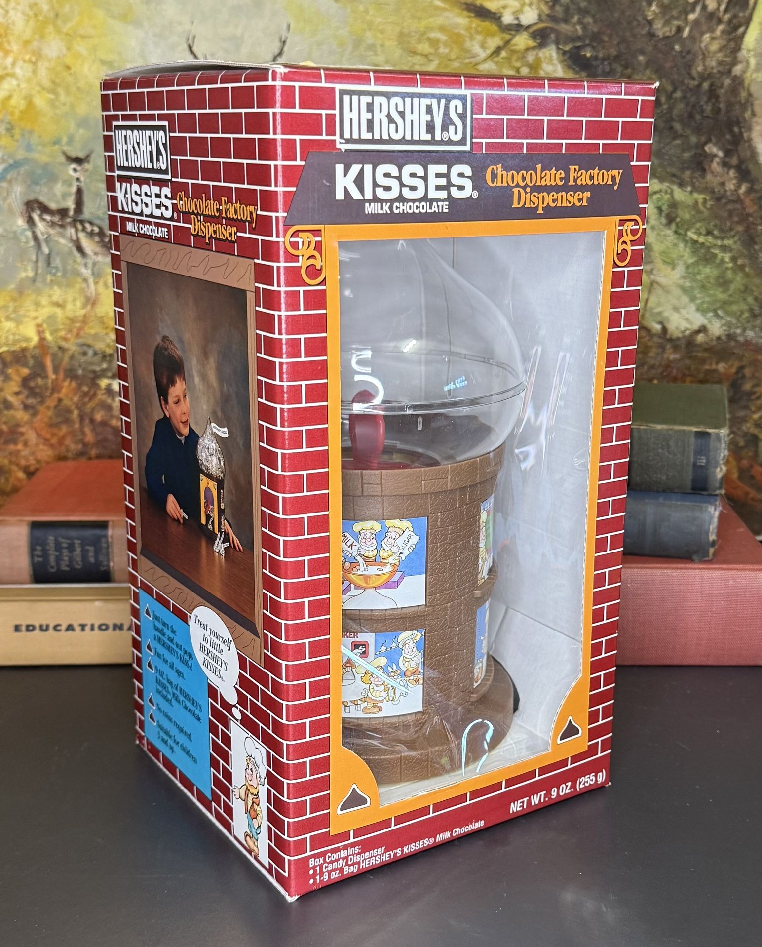 Vintage 1993 Hershey Kisses Chocolate Factory Dispenser, NEW IN BOX
