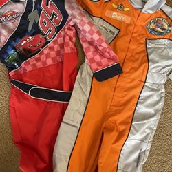 New Disney Store Lightning McQueen Cars And Planes Racing Costumes