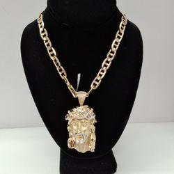 Gold Pendant 14kt TT 20.5 DWT
