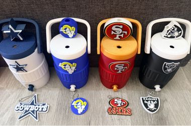 FOOTBALL CAN HOLDERS