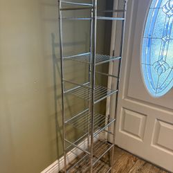 6 Tier Metal Wire Shelving Unit.