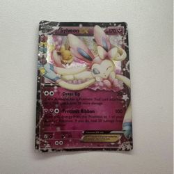 2016 Slyveon Ex Pokemon Card