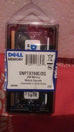 2 gb dell. Laptop memory brand new..