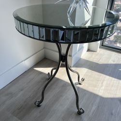 Side Sofa Mirror Table