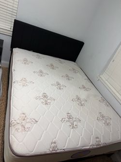 Queen size bed for sale for $ 200 . Great for a bedroom or guest room . Message me if you’re interested