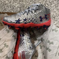 Under Armour USA Football Cleats Youth Size 5.5Y
