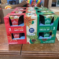 Three boxes six Glade candles each Box $5 Ea Or All For $13