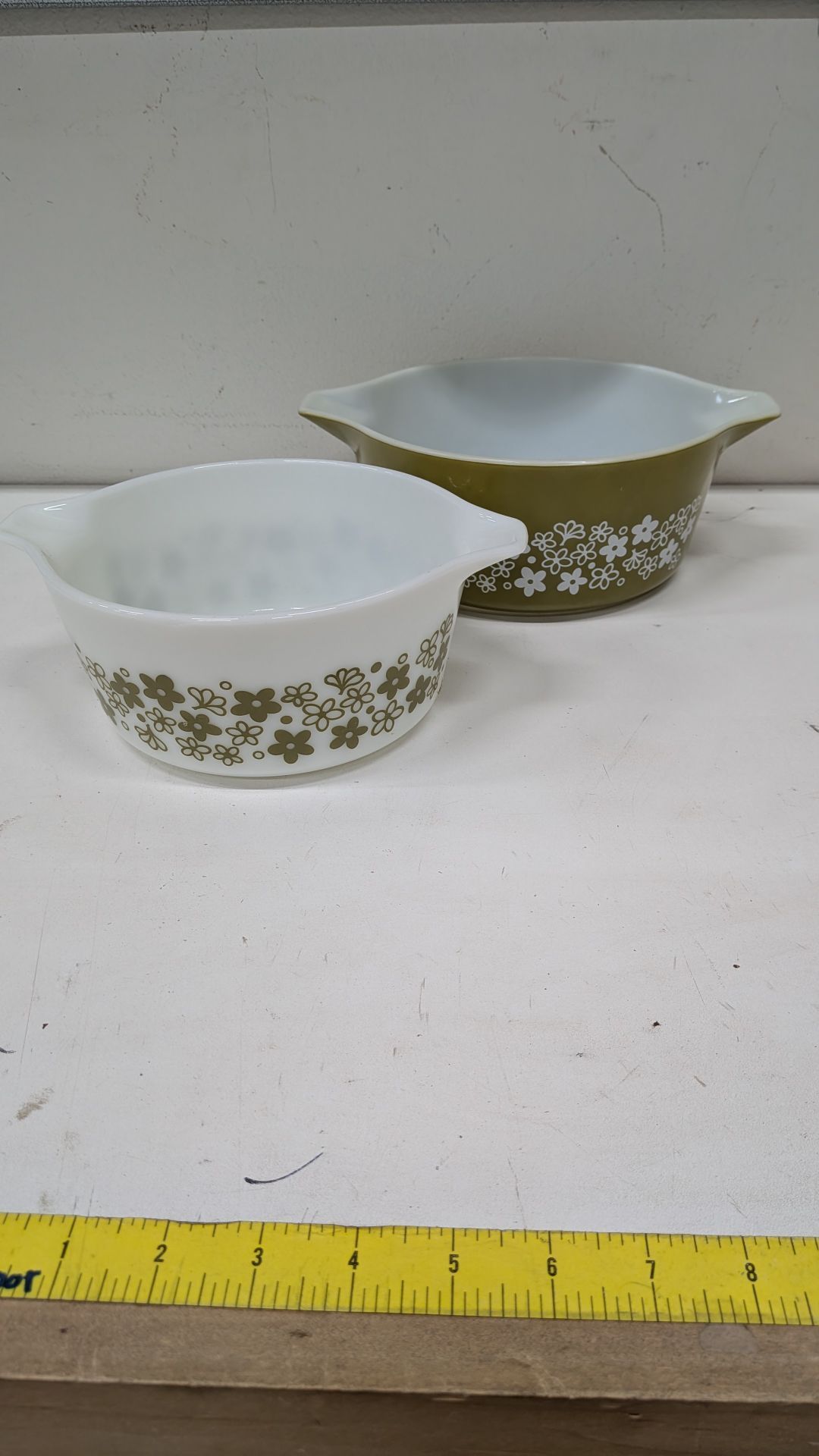PYREX SPRING BLOSSOM TWO-PIECE SET. $50
