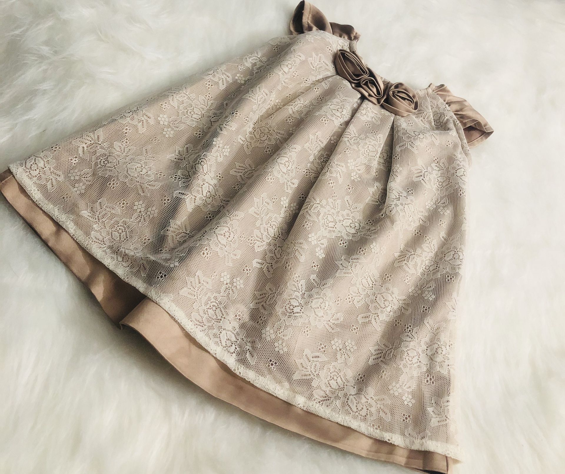 Wendy Bellissimo Brown Laced Dress *9 Months