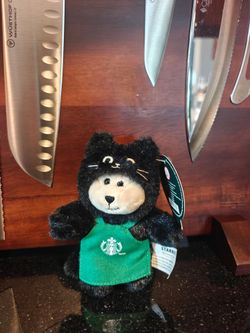 Starbucks Halloween 2026 - Black Cat Mug $40 - Black Cat Bearista Plush Bag Charm $30