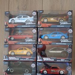 Jada Fast Furious Set $100 For all 1/32 Scale