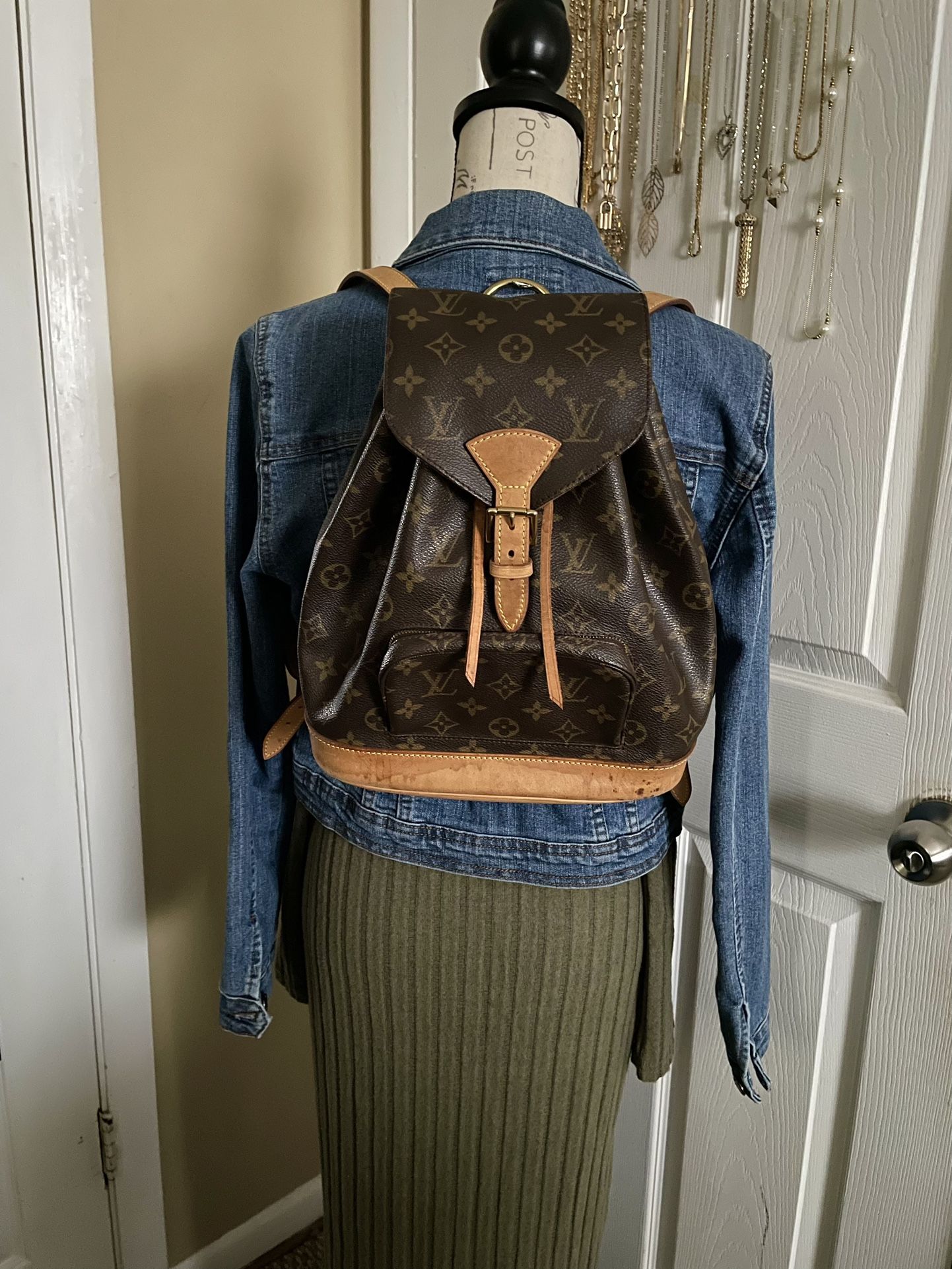 Louis Vuitton Montsouris Leather Backpack