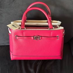 Michael Kors raspberry leather handbag (new)