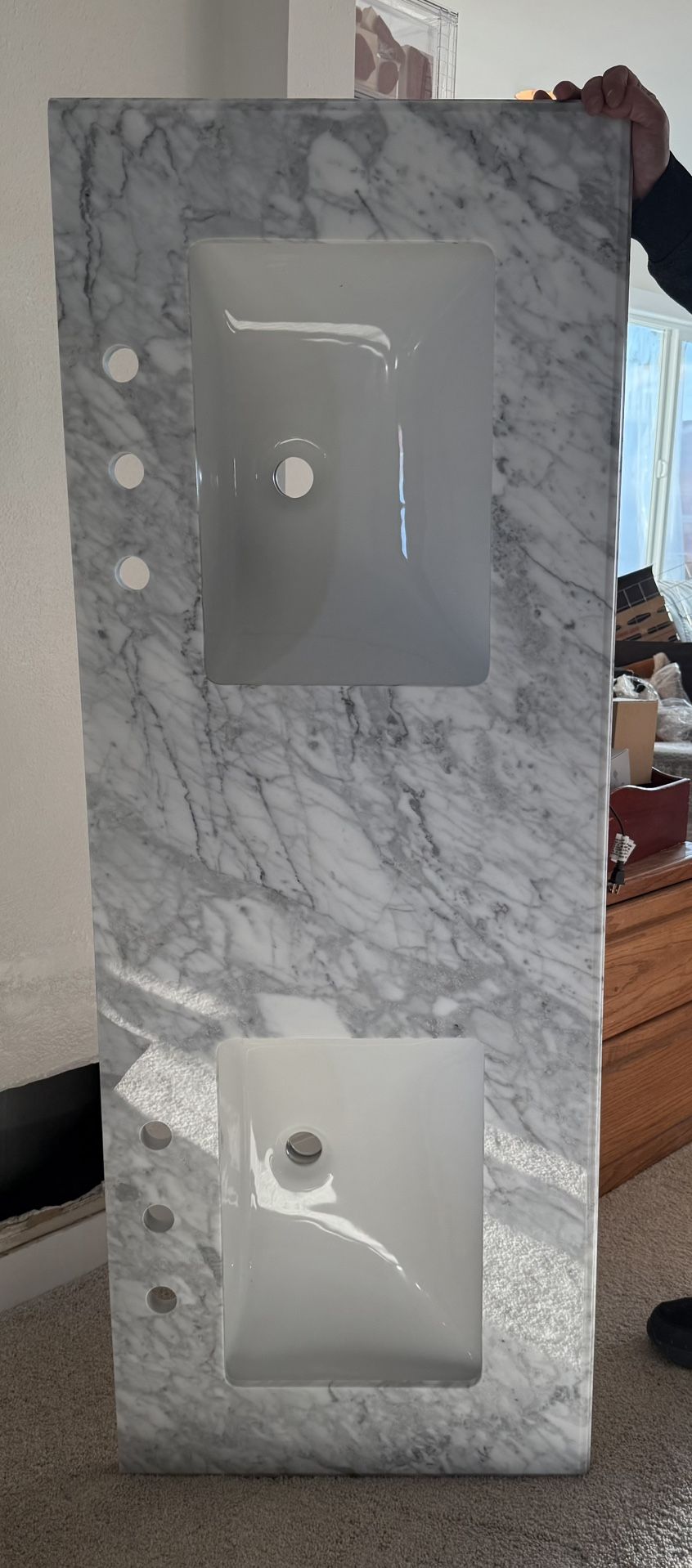 60” Marble Vanity Top