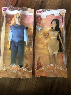 Disney store Pocahontas & Captain John Smith doll