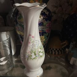 8”tall blue Sky Ceramic Flower Vase 
