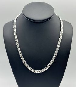 New Jewelry .925 sterling silver Cuban link chain necklace 20” 6.00mm