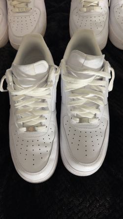 white air force ones ( 2 pairs ) mens size 10.5/11