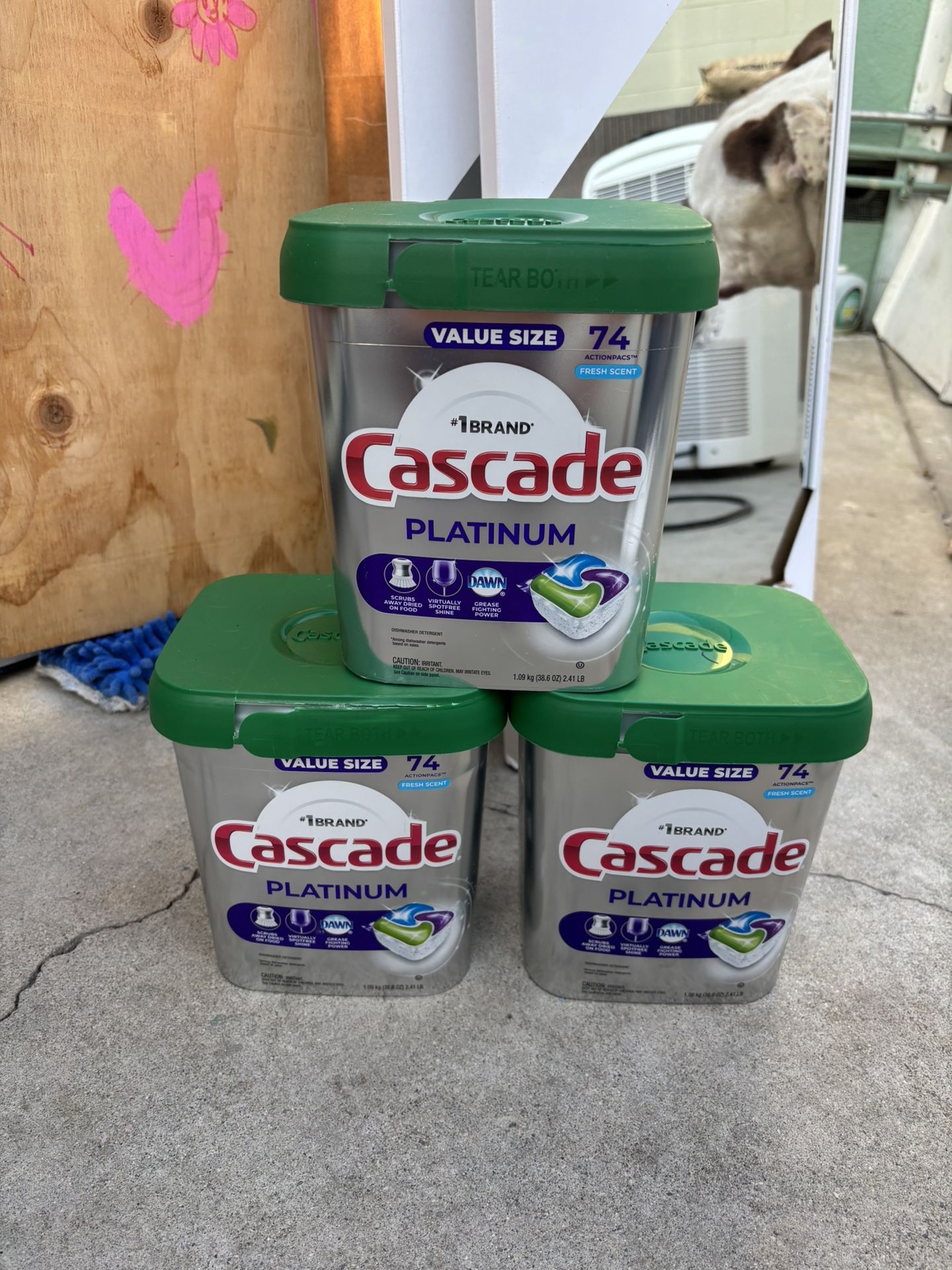 New Cascade Platinum Dishwashing Soap