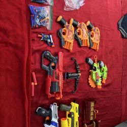 Nerf Guns Allot Used 