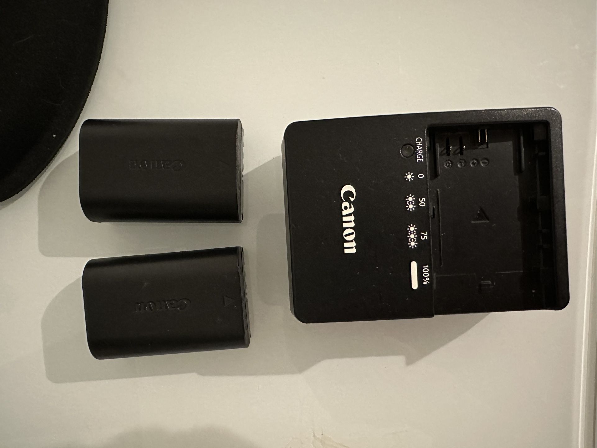 Canon LC-E6 Battery Charger + 2 LP-E6NH Batteries 