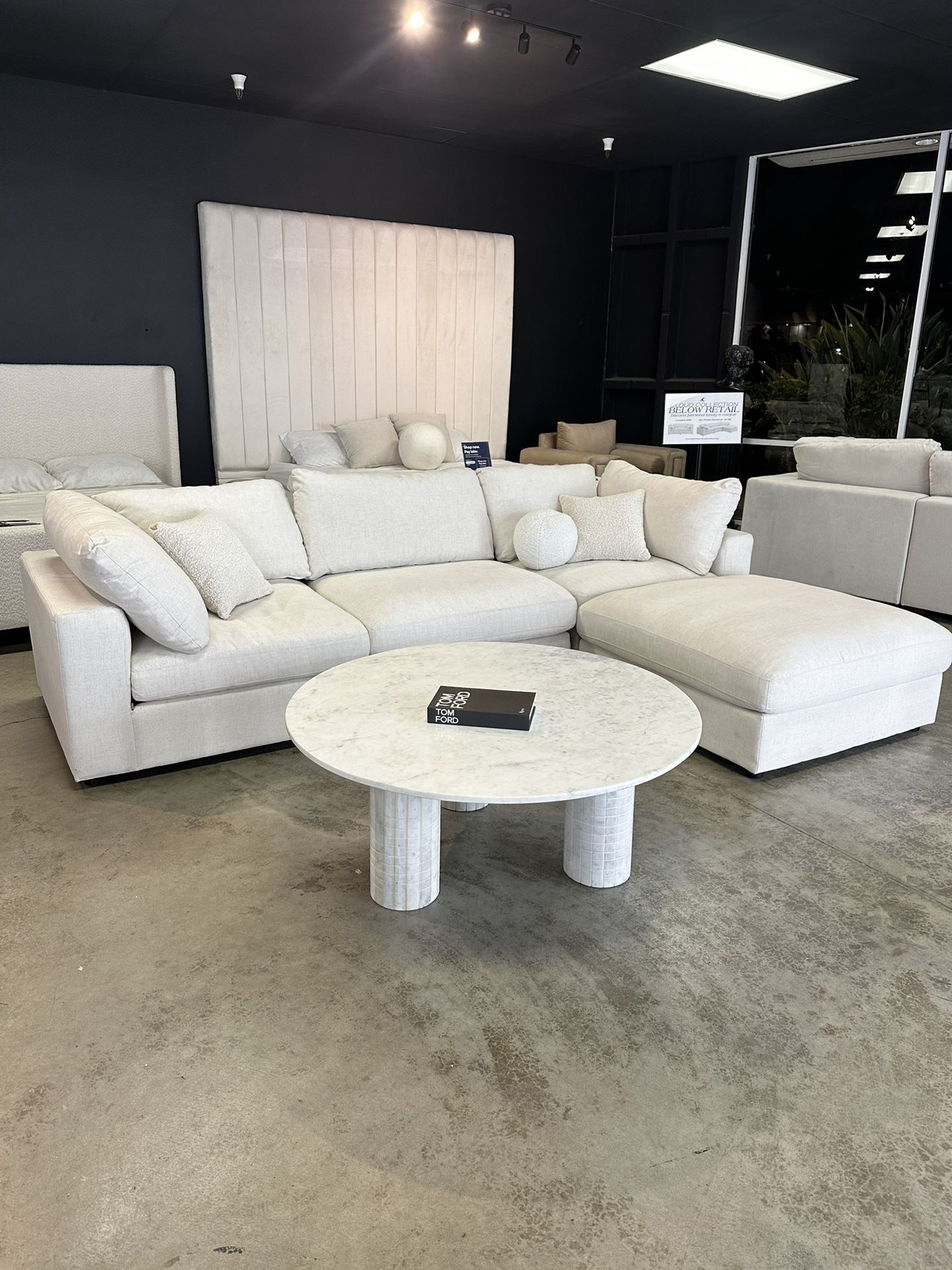 Modular “Cloud” Sectional Couch Sofa Chaise with Ottoman for Living Room-Clearance Warehouse Sale