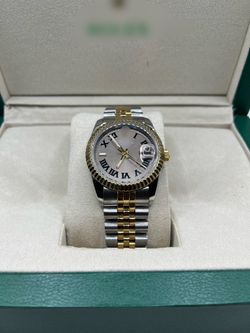 men’s luxury watch two tone