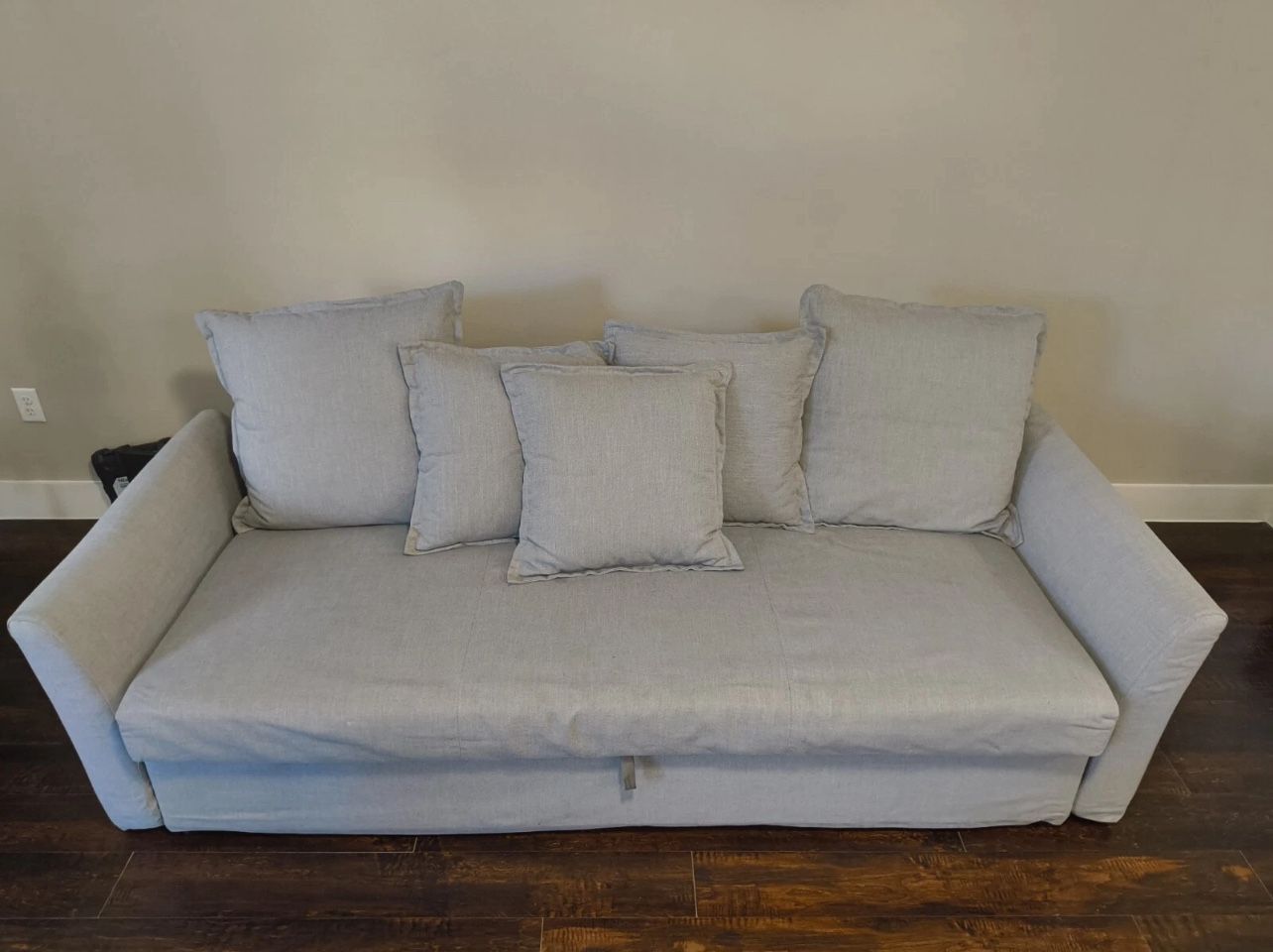 IKEAS SLEEPER SOFA WITH PULL OUT BED PLUS BIG STORAGE