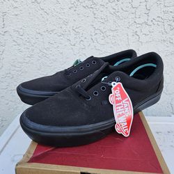 BRAND NEW IN BOX MENS VANS ERA COMFY CUSH BLACK SKATEBOARDING SHOES SIZE 10