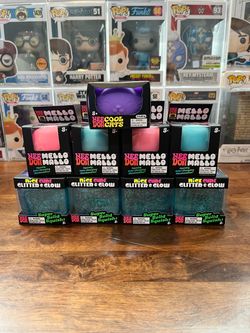 100% Authentic Needoh Glitter Glow / Cool Cats / Mello Mallo