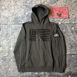 Y2K style ecko unlimited skull hoodie size medium