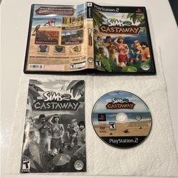 Sims 2 Castaway Sony PS2 PlayStation 2 Complete CIB w/ Manual