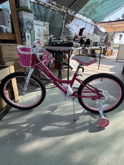JOYSTAR Angel Girls Bike for Toddlers and Kids Ages 2-13 Years Old, 12 14 16 18 20 Inch Kids Bike with Training Wheels & Basket