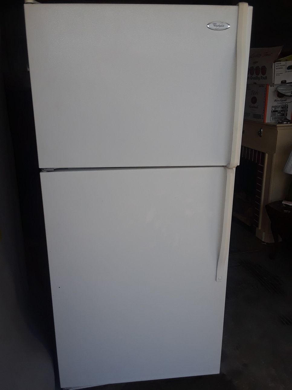 Refrigerator full size by whirlpool exc cond works great $185 firm Elkton pickup only