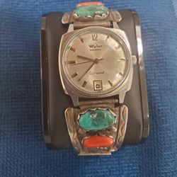 VINTAGE  WYLER  INCAFLEX DYNAWIND  MENS WATCH 
