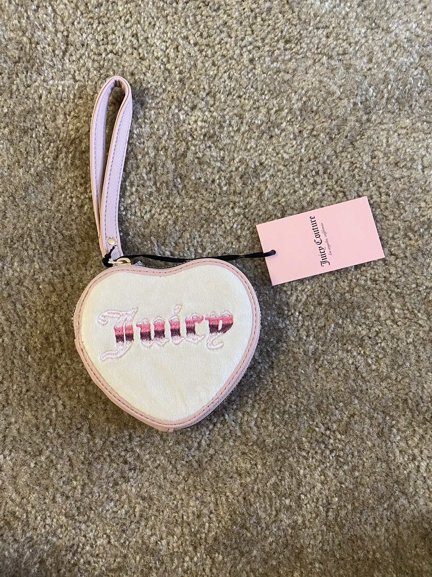 Juicy Couture Pink / White Wristlet Wallet For Women