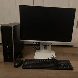 HP Home Computer For Sale With Flat Screen Monitor