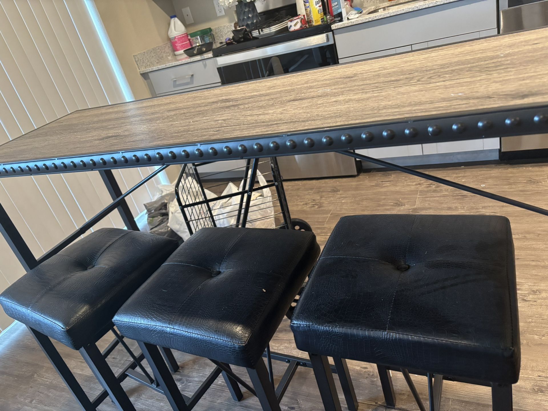 Kitchen Island Console Table And Stools