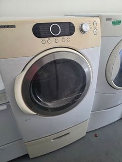 Gas dryer. Pick up. 30-day warranty. Special: $100.